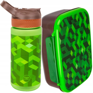 COOLPACK FĽAŠA NA VODU 420 ml CITY JUNGLE + COOLPACK RAŇAJKOVÉ KONTAJNERY GAMER